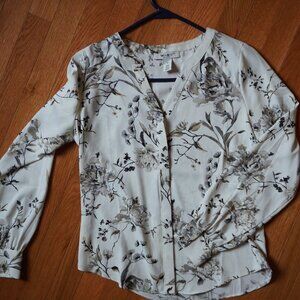WHBM Floral Blouse || XS